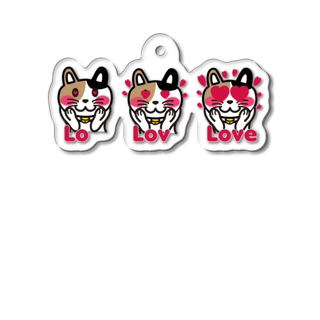 キッズモード某のねこLove Acrylic Key Chain