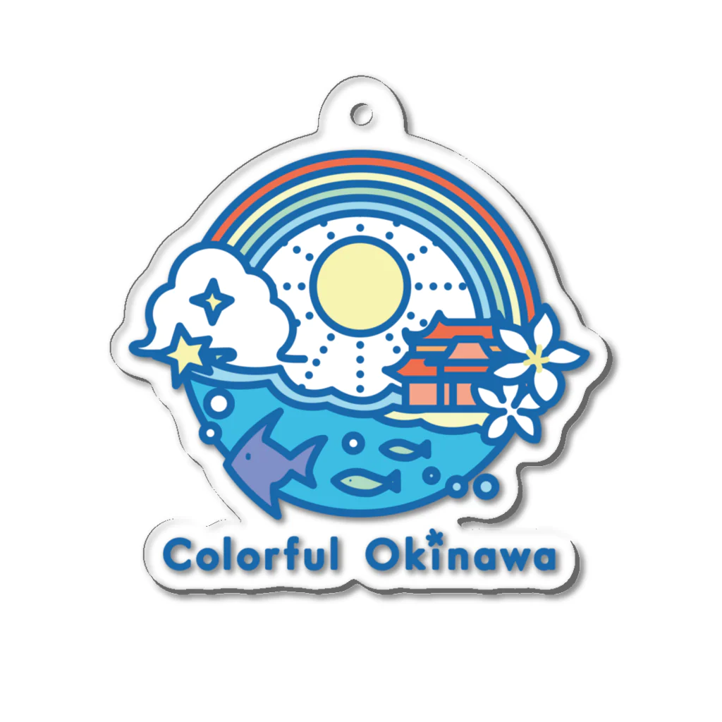 colorful_okinawaのcolorful okinawa logo アクリルキーホルダー