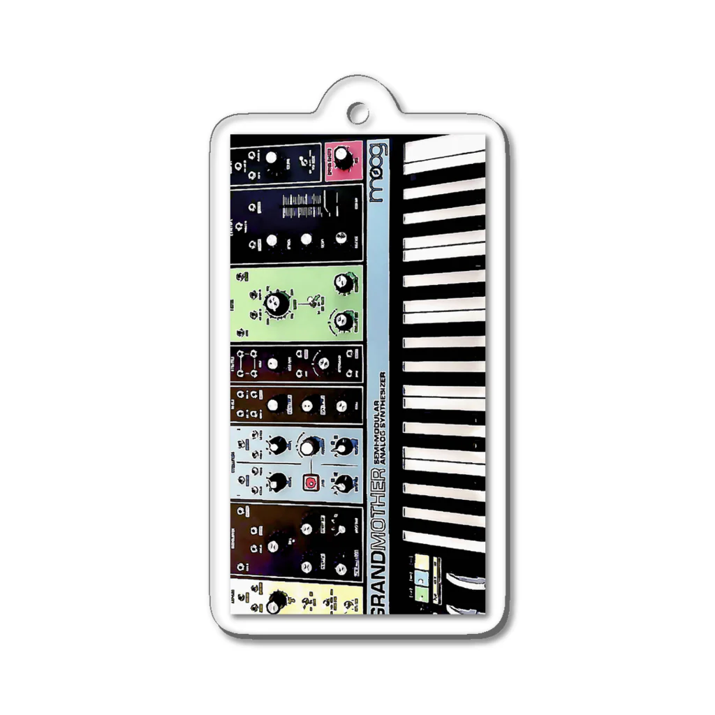 人人人のmoog 祖母イラスト Acrylic Key Chain