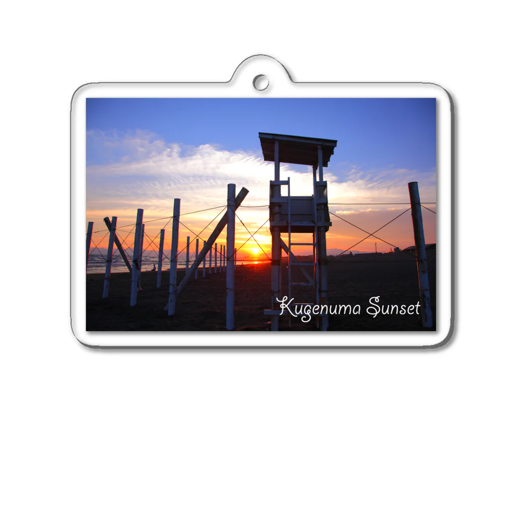 photo-kiokuの湘南夕景 Acrylic Key Chain