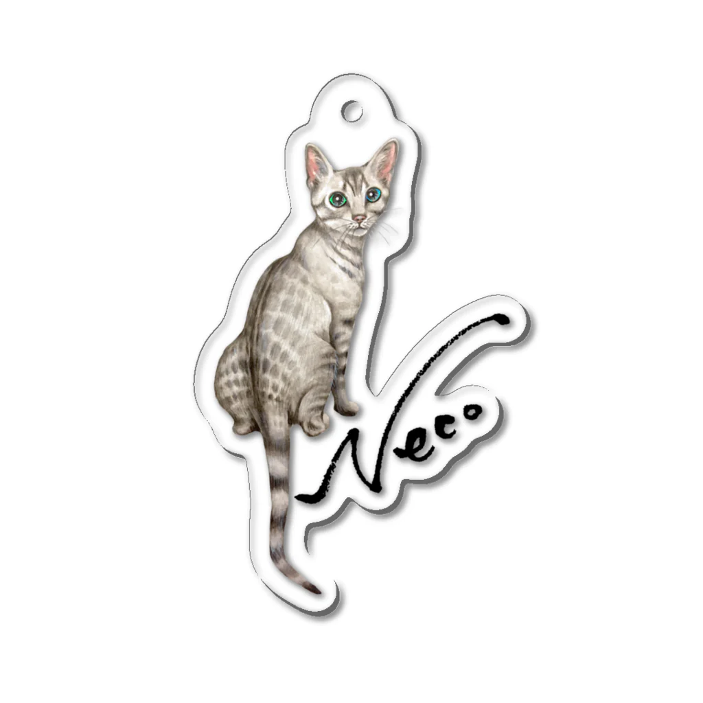 idumi-artの猫　Neco Acrylic Key Chain