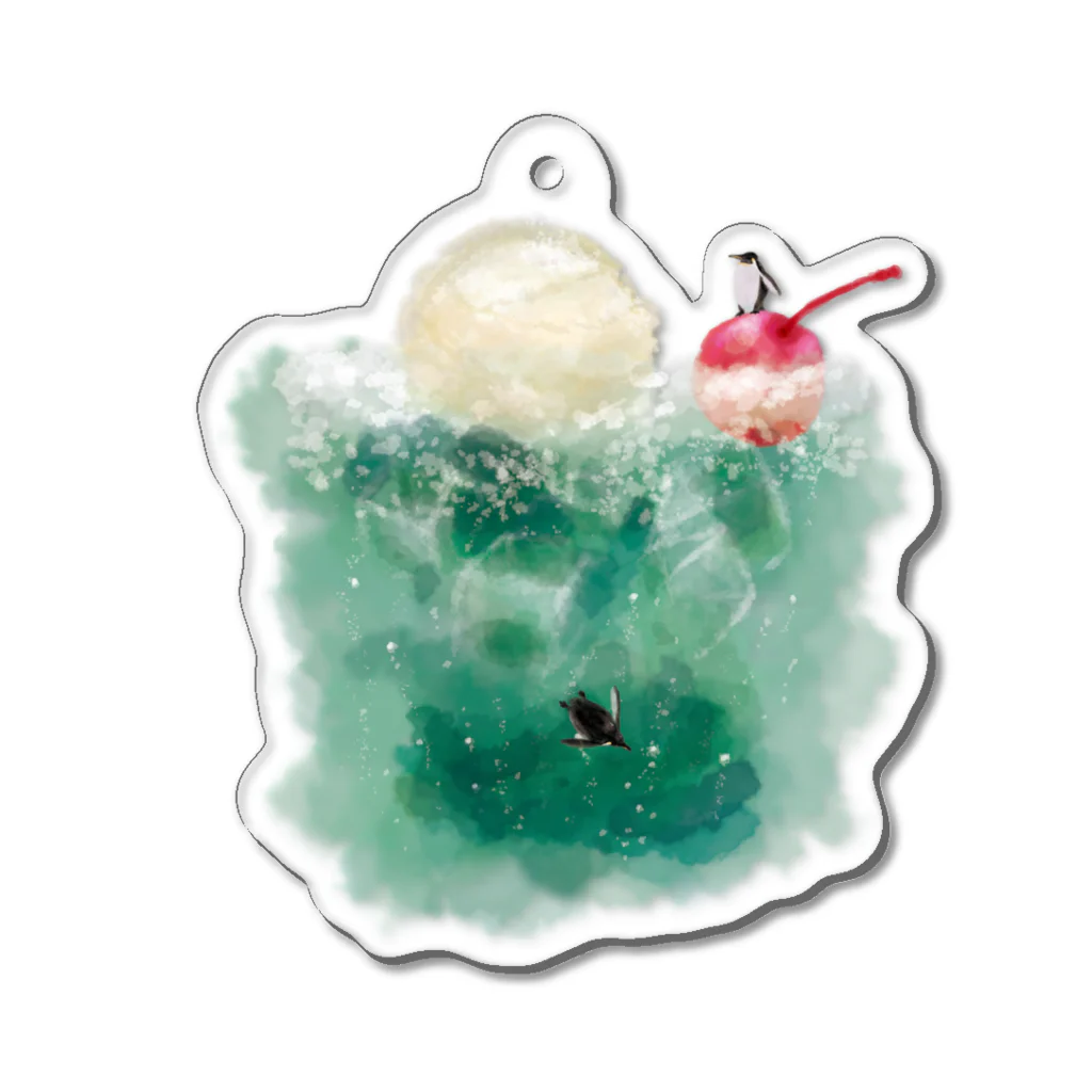 へーはちのみせのクリームソーダ Acrylic Key Chain