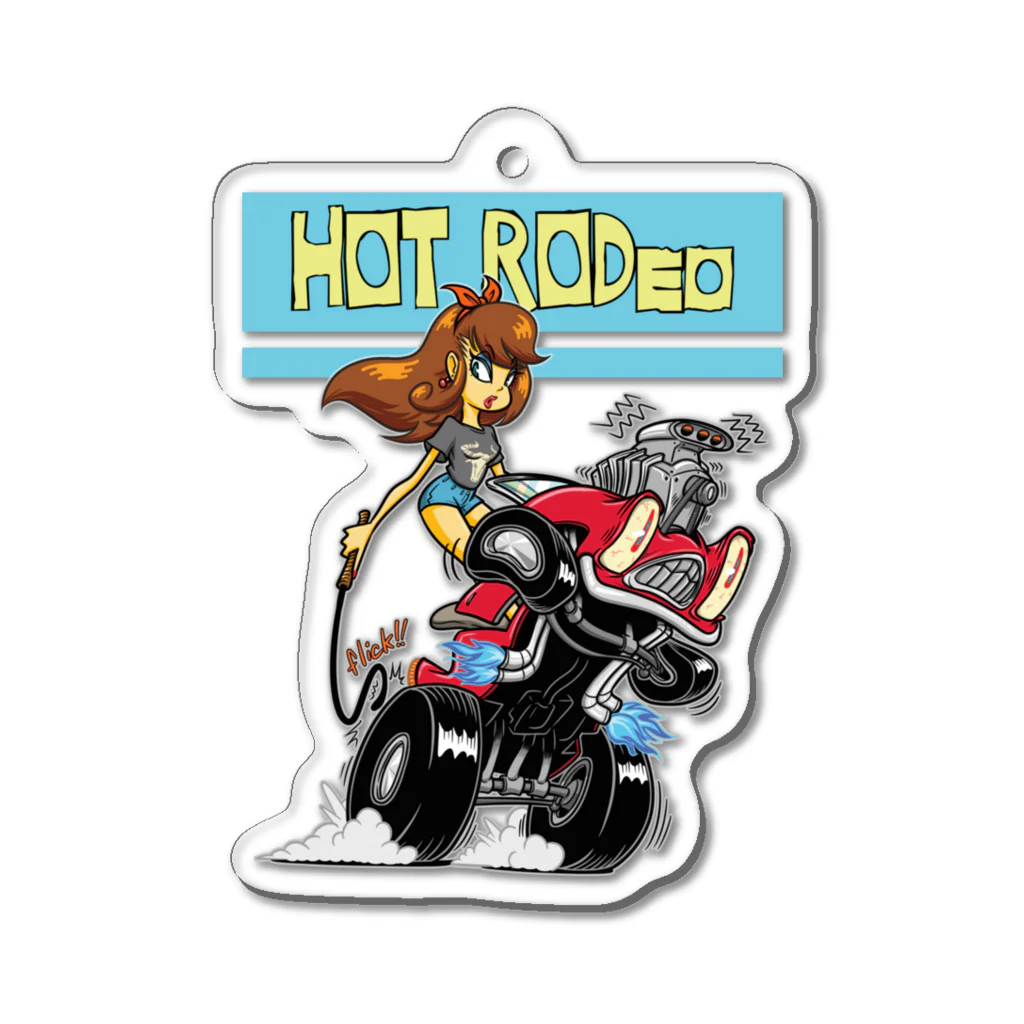 nidan-illustrationの“HOT RODeo” アクリルキーホルダー