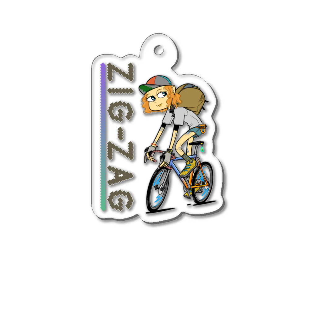 nidan-illustrationの“ZIG-ZAG” 1 Acrylic Key Chain