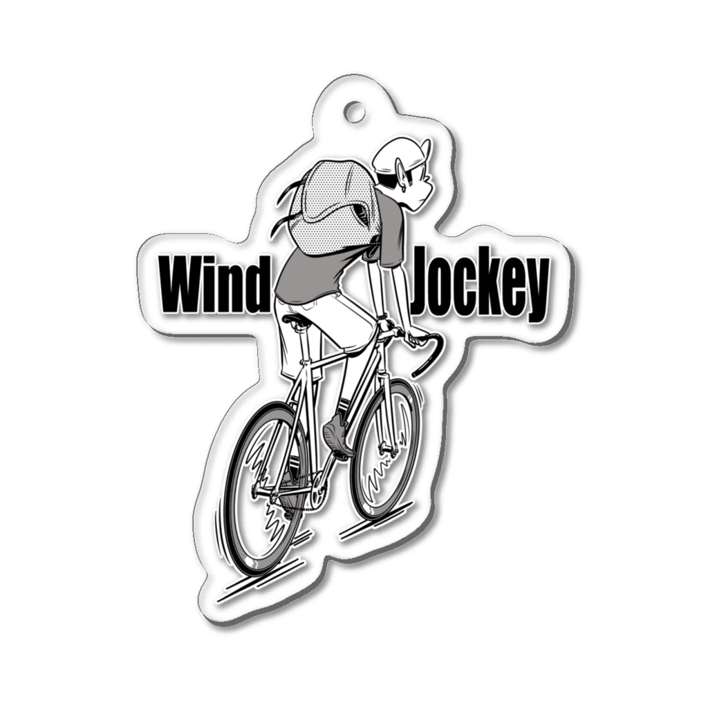 nidan-illustrationの"Wind Jockey" Acrylic Key Chain