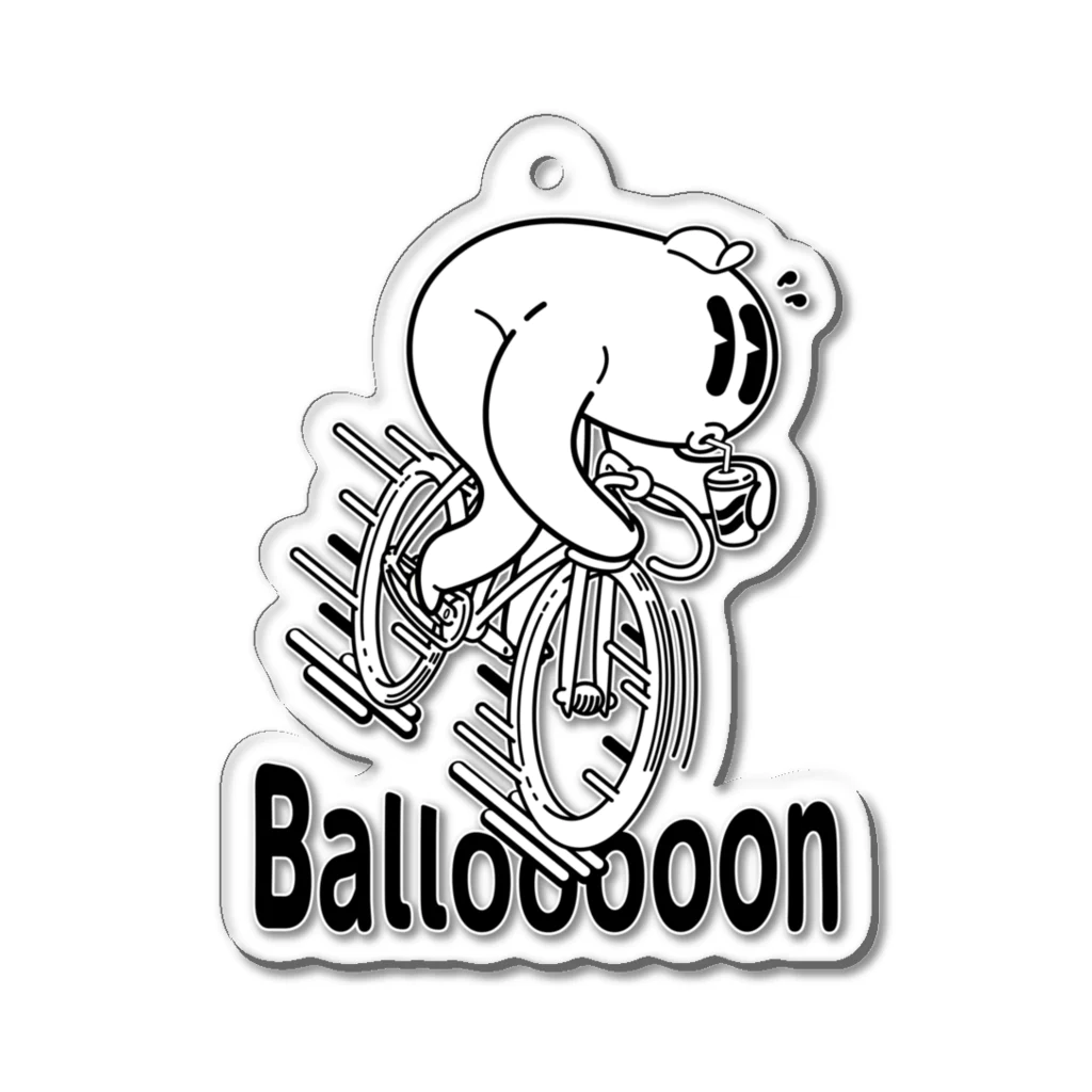 nidan-illustrationの"Ballooooon" #1 アクリルキーホルダー