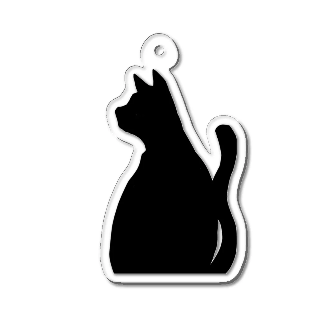 TAR fashion’sのシルエット（猫） Acrylic Key Chain