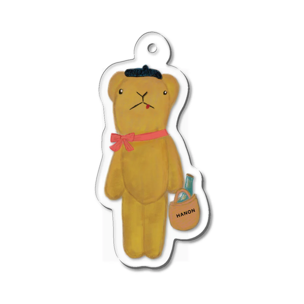 HANONのベロだしベア ピクニックへ行く Acrylic Key Chain