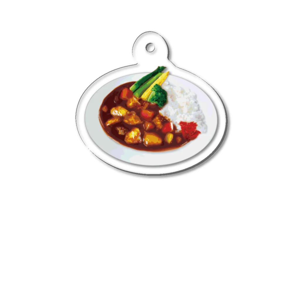 chocochoの大好きカレーライス Acrylic Key Chain