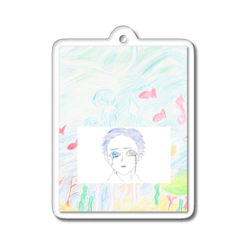 椿優希のスカイブルースカイ　あぁ悲劇くん Acrylic Key Chain