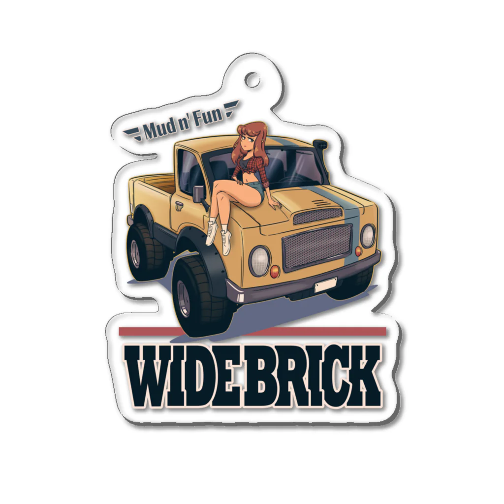 nidan-illustrationの"WIDE BRICK" アクリルキーホルダー