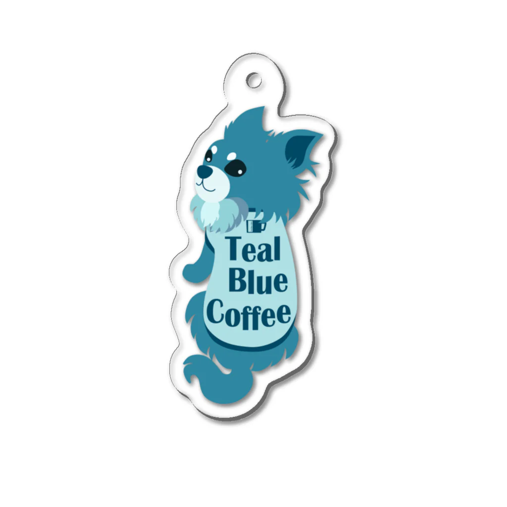 Teal Blue Coffeeのなに？ Acrylic Key Chain