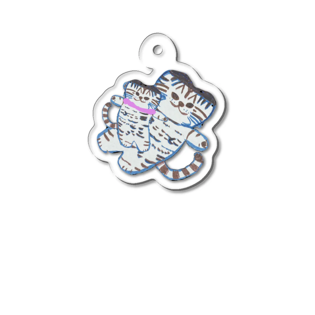 くまくま。ショップのテンちゃんとトトちゃん Acrylic Key Chain