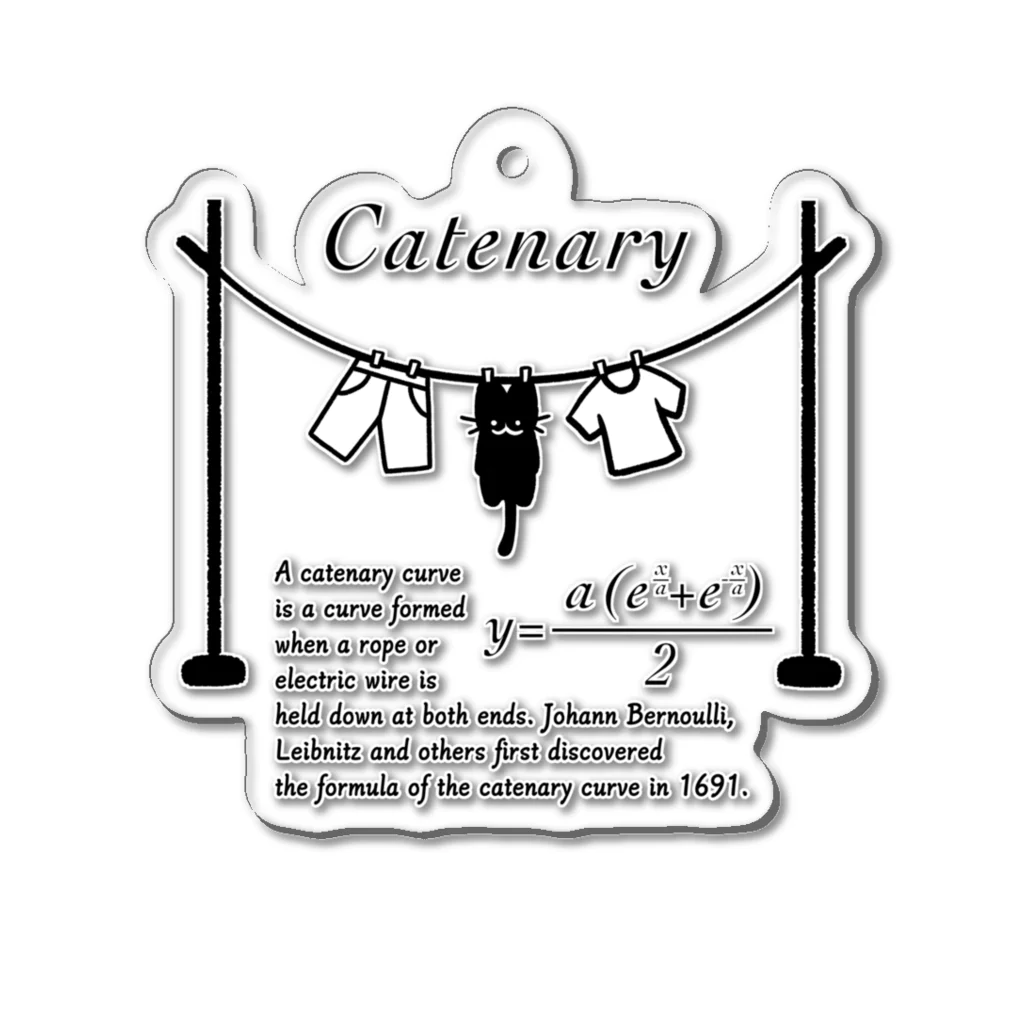 huroshikiのカテナリー曲線 Catenary Acrylic Key Chain