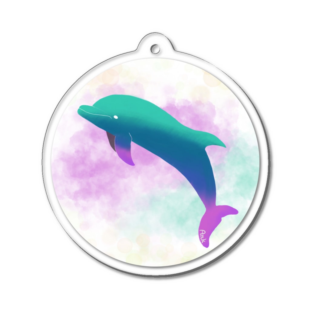 エメラルド×グラデーションのエメラルド×グラデーション Acrylic Key Chain
