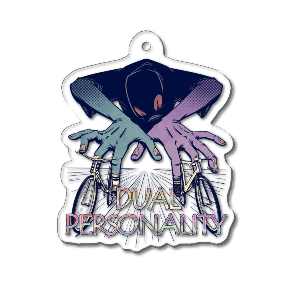 nidan-illustrationの"DUAL PERSONALITY"(clr) #1 Acrylic Key Chain