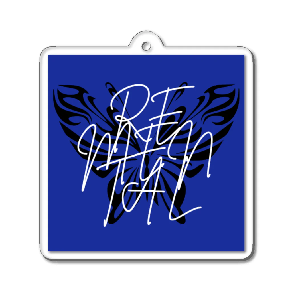 REMENTAL🦋のREMENTAL BLUE Acrylic Key Chain