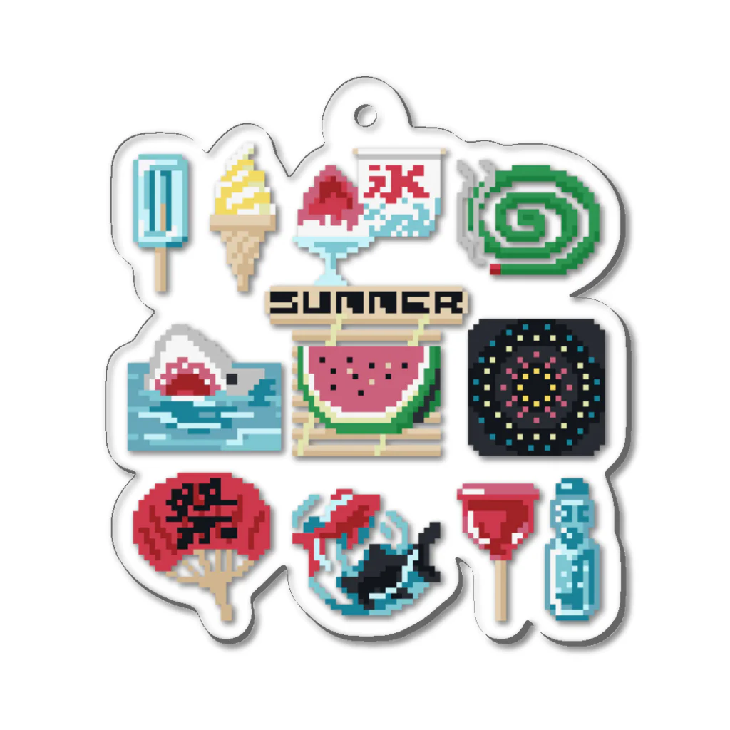 すとろべりーガムFactoryのドットSummer Acrylic Key Chain