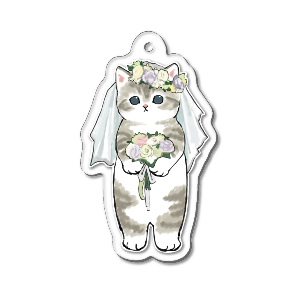 mofusandの花嫁にゃん Acrylic Key Chain