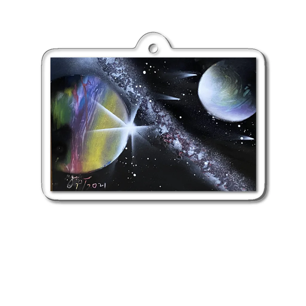 Yessy&Tomo Tienda de artistasの七夕の銀河 Acrylic Key Chain