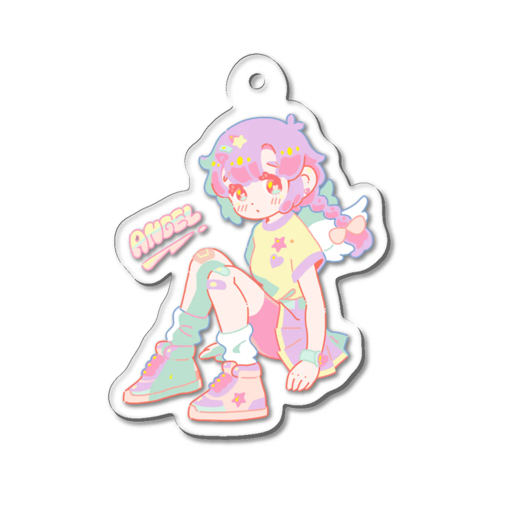 ヒロコのAngel Acrylic Key Chain