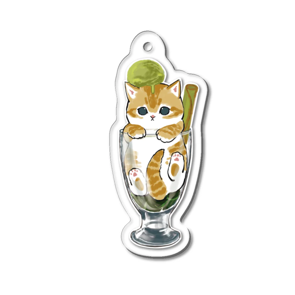 mofusandの肉球堪能パフェ Acrylic Key Chain