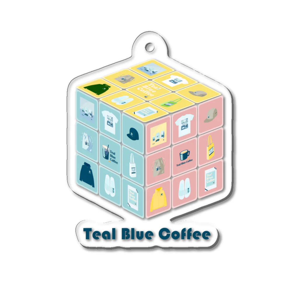 Teal Blue CoffeeのTealBlueItems _Cube COMPLETE Ver. Acrylic Key Chain