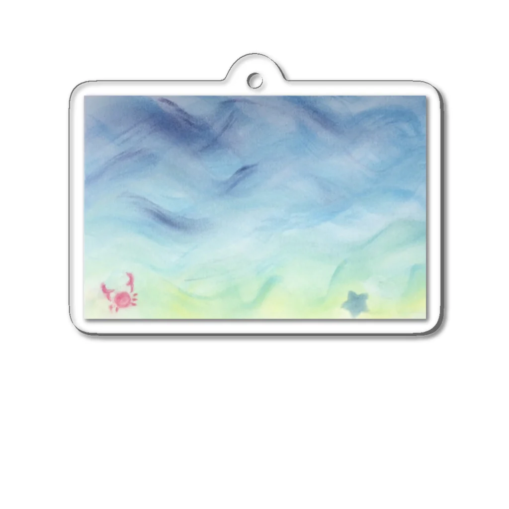 からふるの砂浜 Acrylic Key Chain