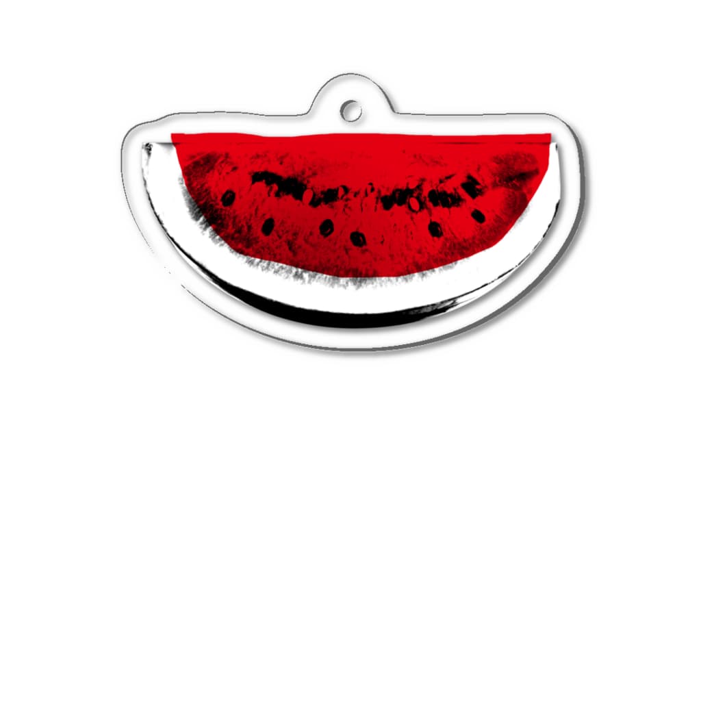 ヨープキャンが気になったのすいか -watermelon- 切 Acrylic Key Chain