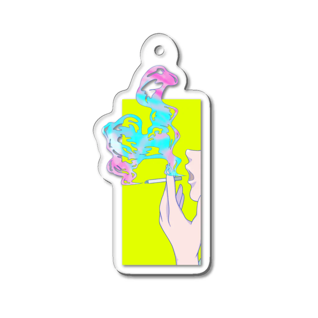 OFESTIVALのsmoking Acrylic Key Chain