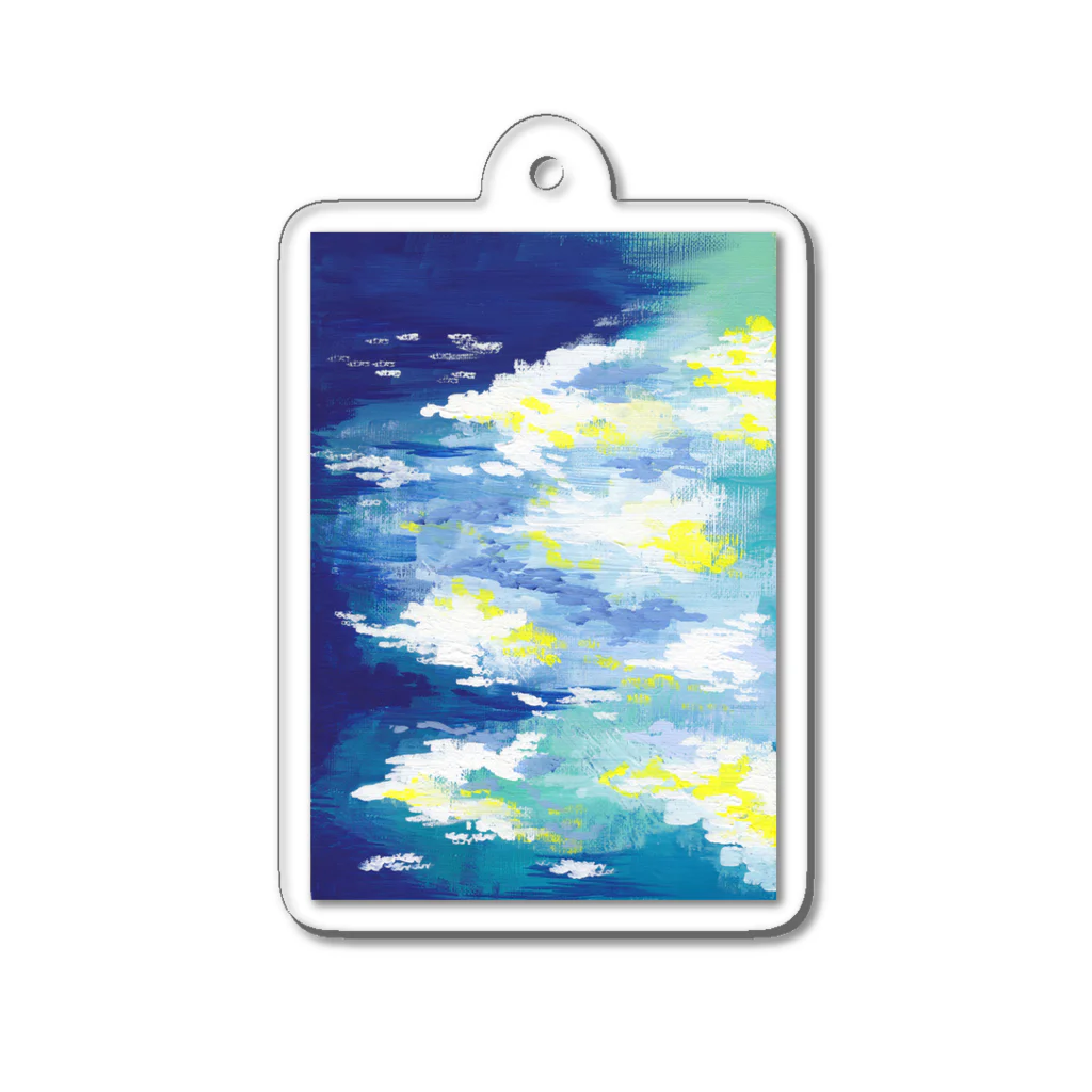 sketchbook shopの青の淵 Acrylic Key Chain