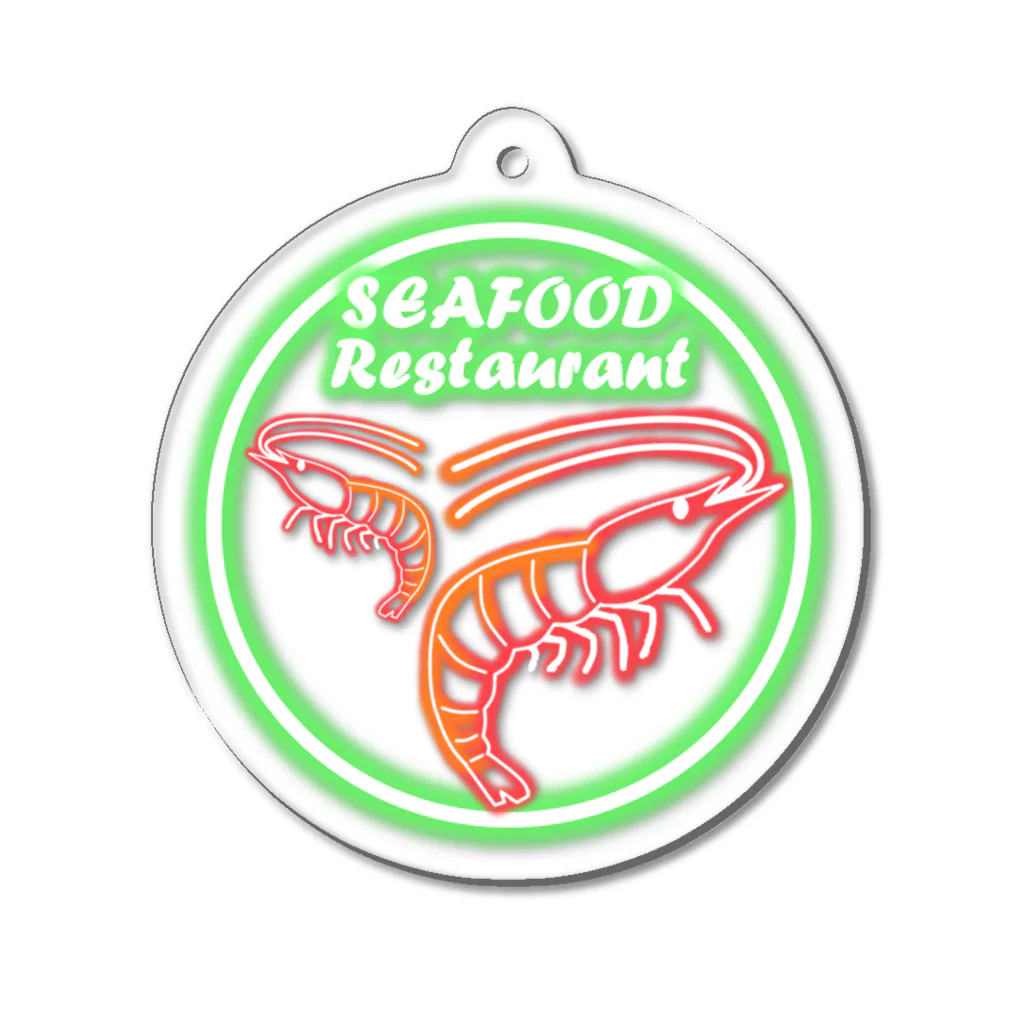 シロクマ商店のSEAFOOD Acrylic Key Chain