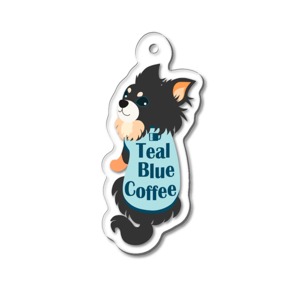 Teal Blue Coffeeのなに？_colorful Ver. Acrylic Key Chain