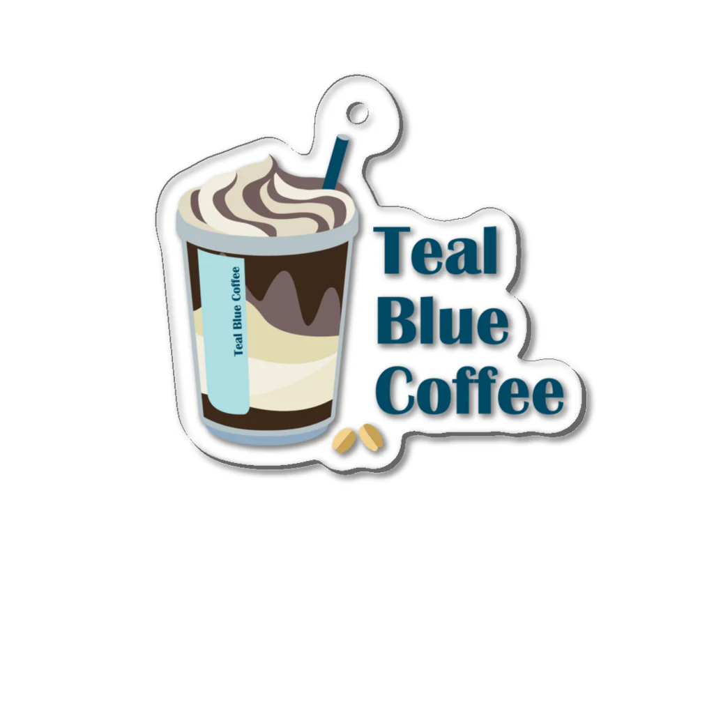 Teal Blue CoffeeのCoffee frappe Acrylic Key Chain