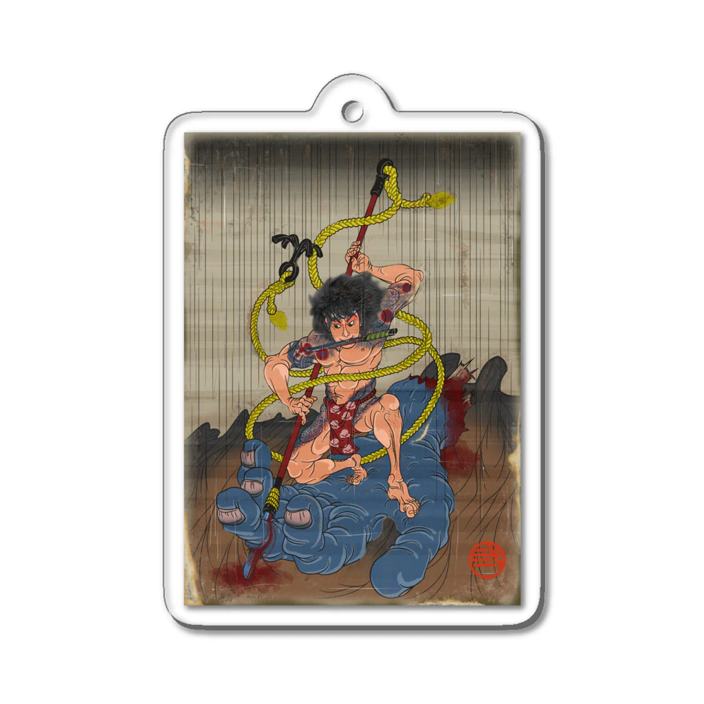 nidan-illustrationの"武者絵" 3-#1 Acrylic Key Chain