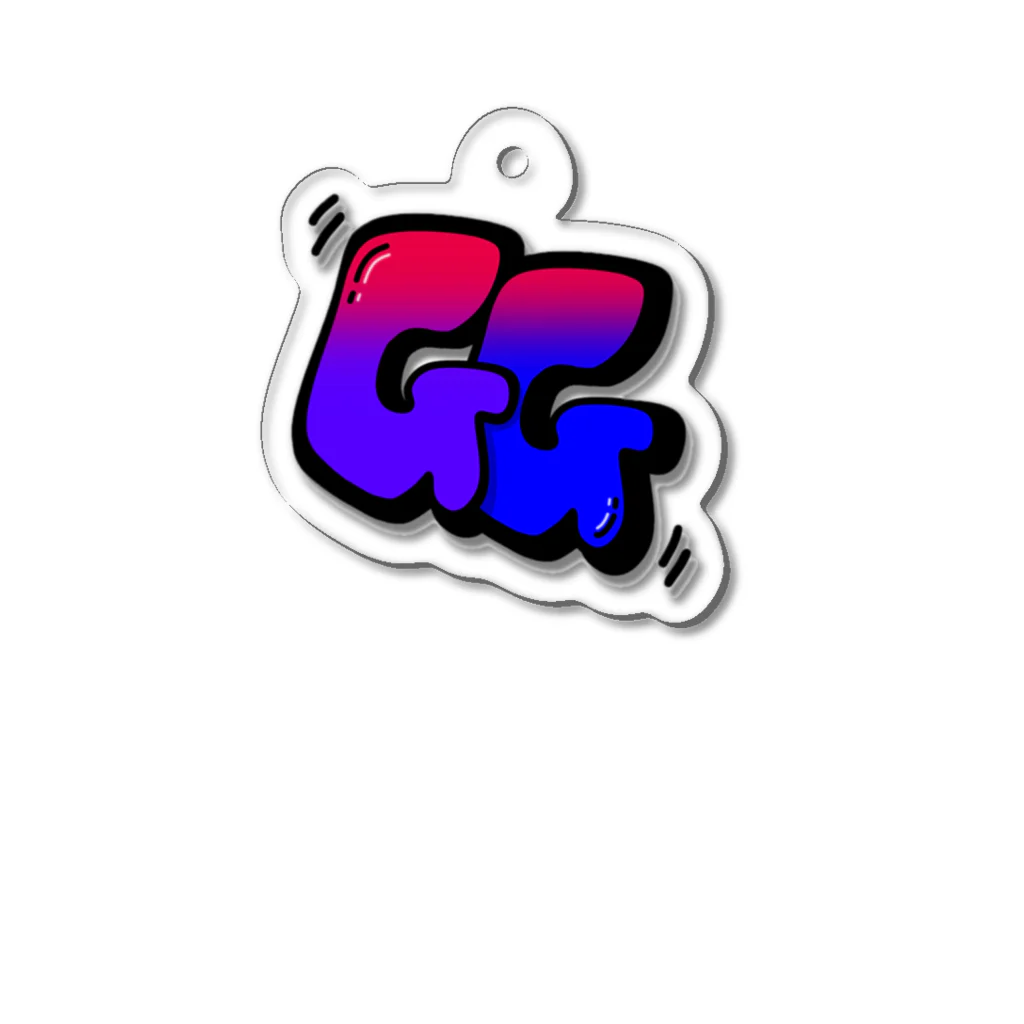 なんとかなる屋さんのGG(Good Game) Acrylic Key Chain