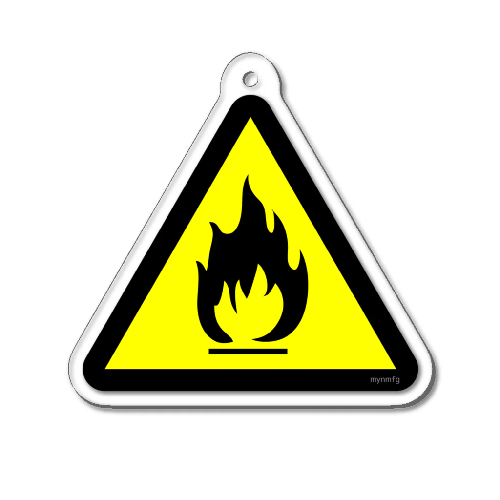 Miyanomae Manufacturingの炎上注意 アクリルキーホルダー