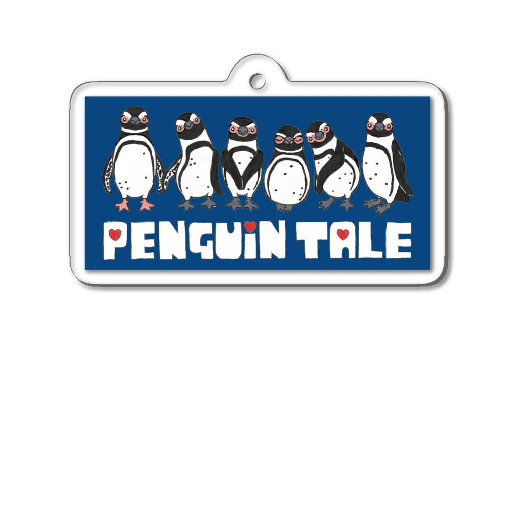 penguininkoのpenguin tale navyblue version② Acrylic Key Chain