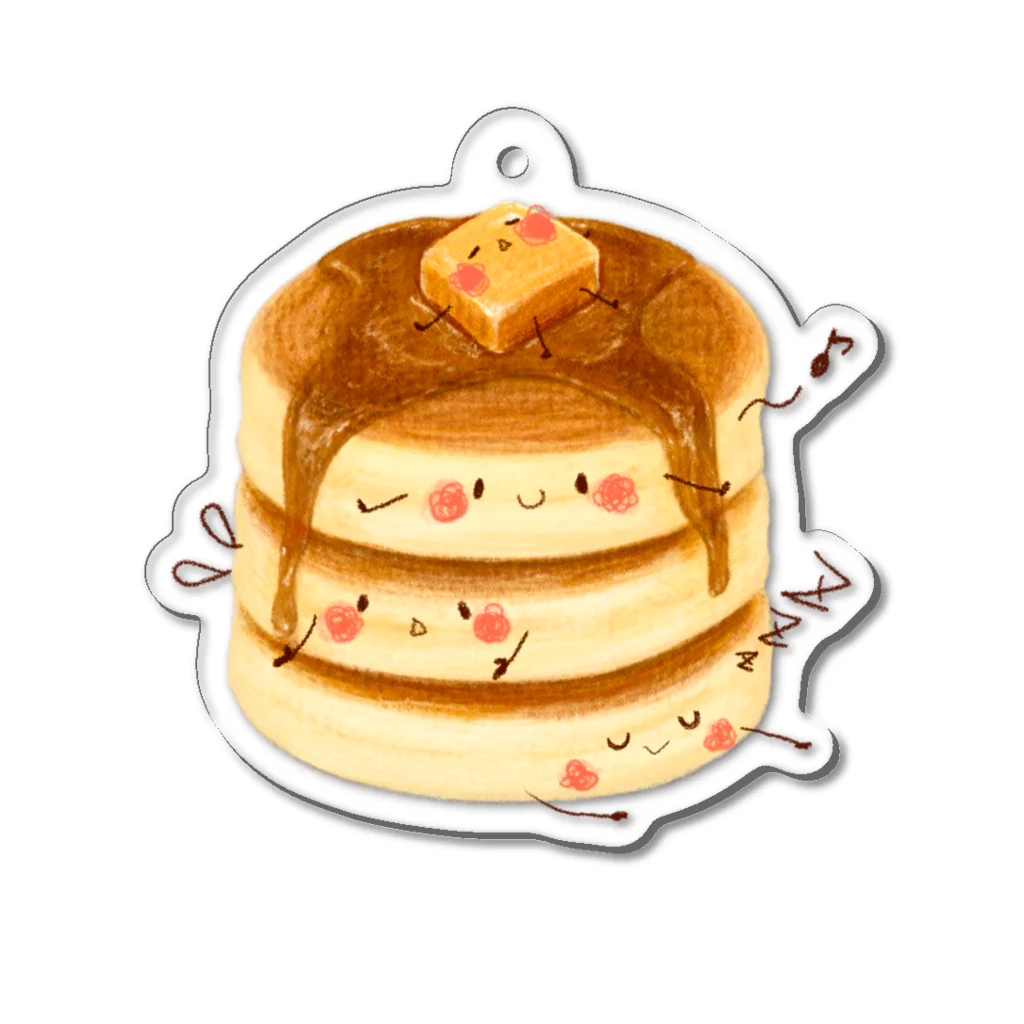 いわさきまゆこ｜食べ物イラストのホットケーキちゃん Acrylic Key Chain