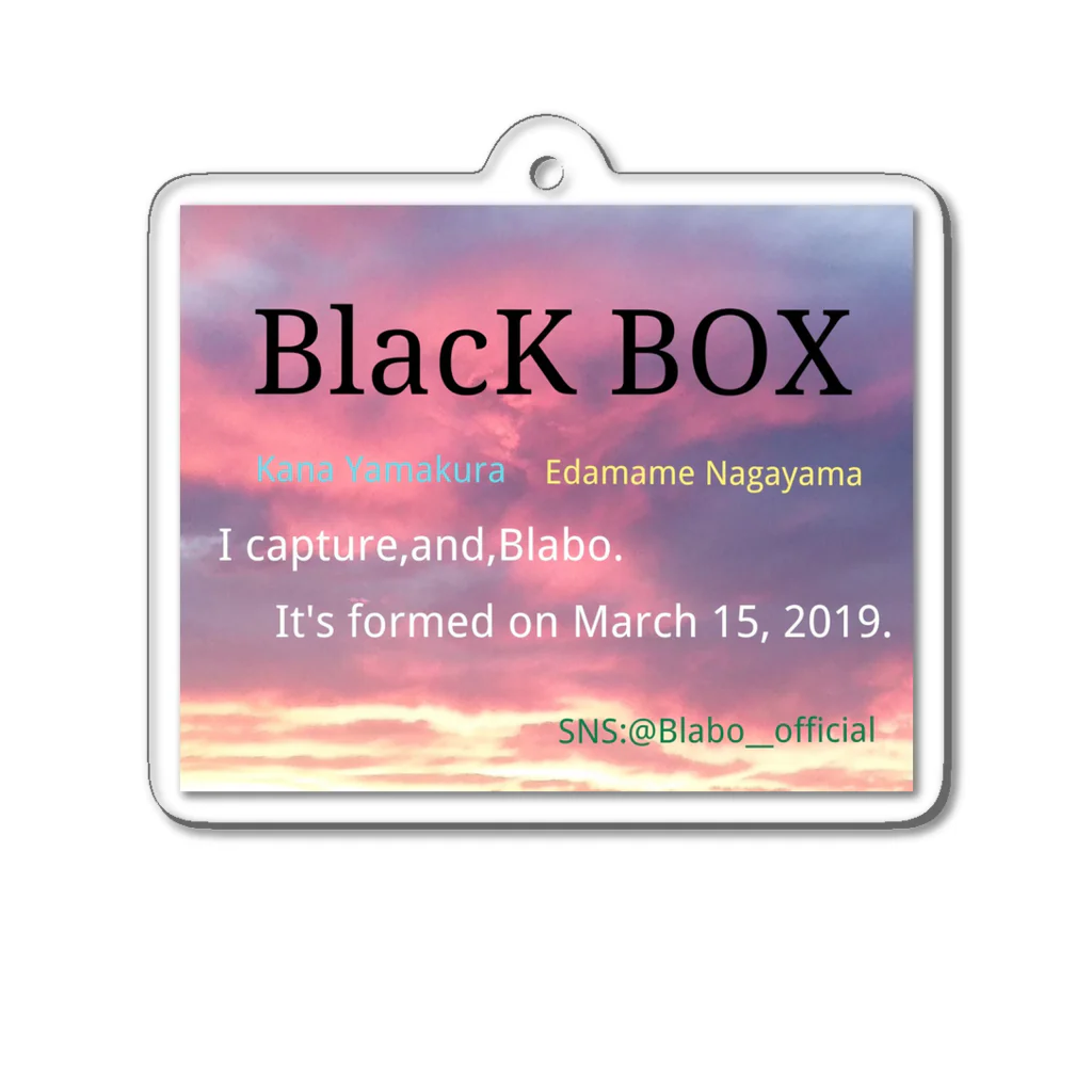 BlacK BOXの「ブラボーショップ」のBlacK BOXオシャレデザイン アクリルキーホルダー