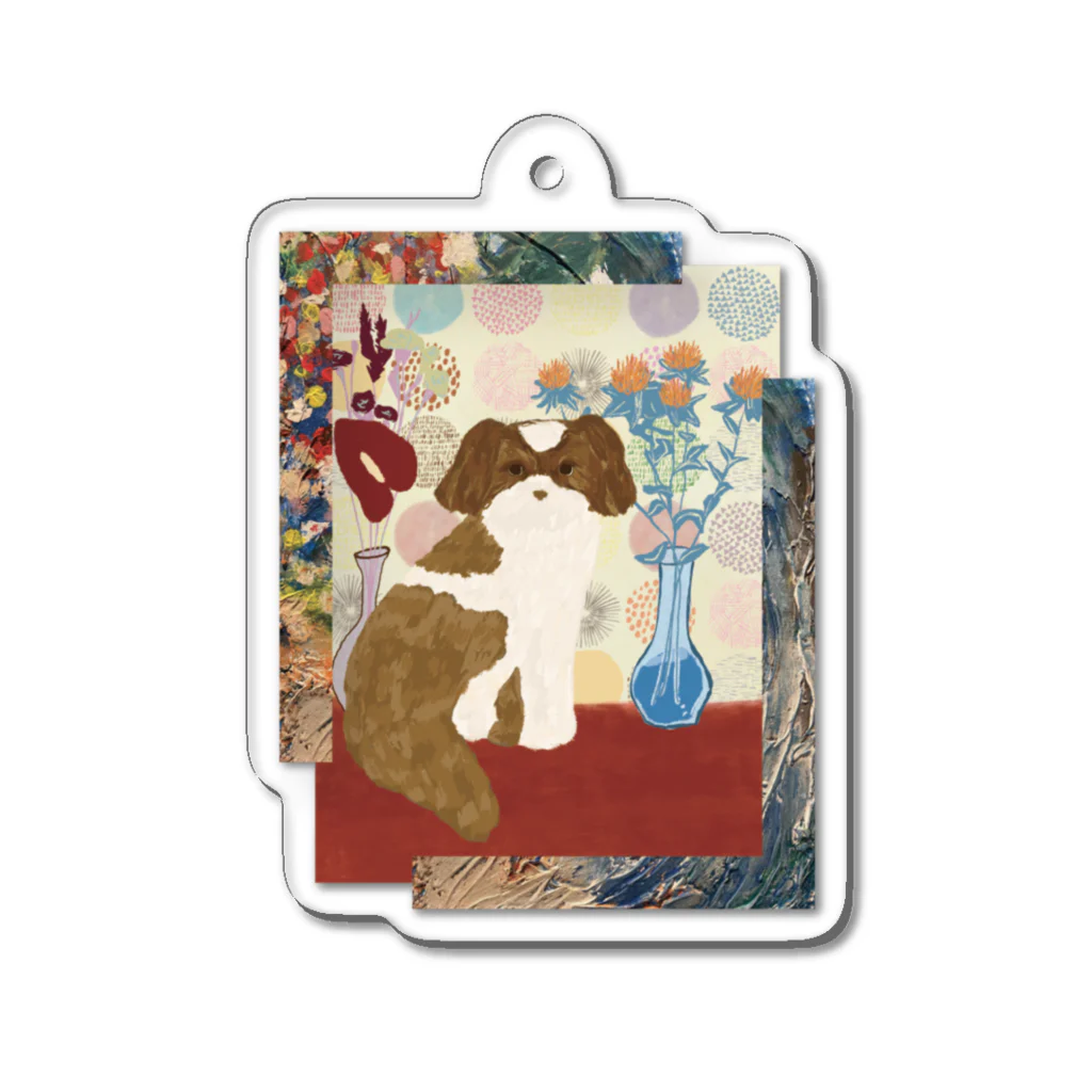 irairafriendshipのAutumn momo Acrylic Key Chain