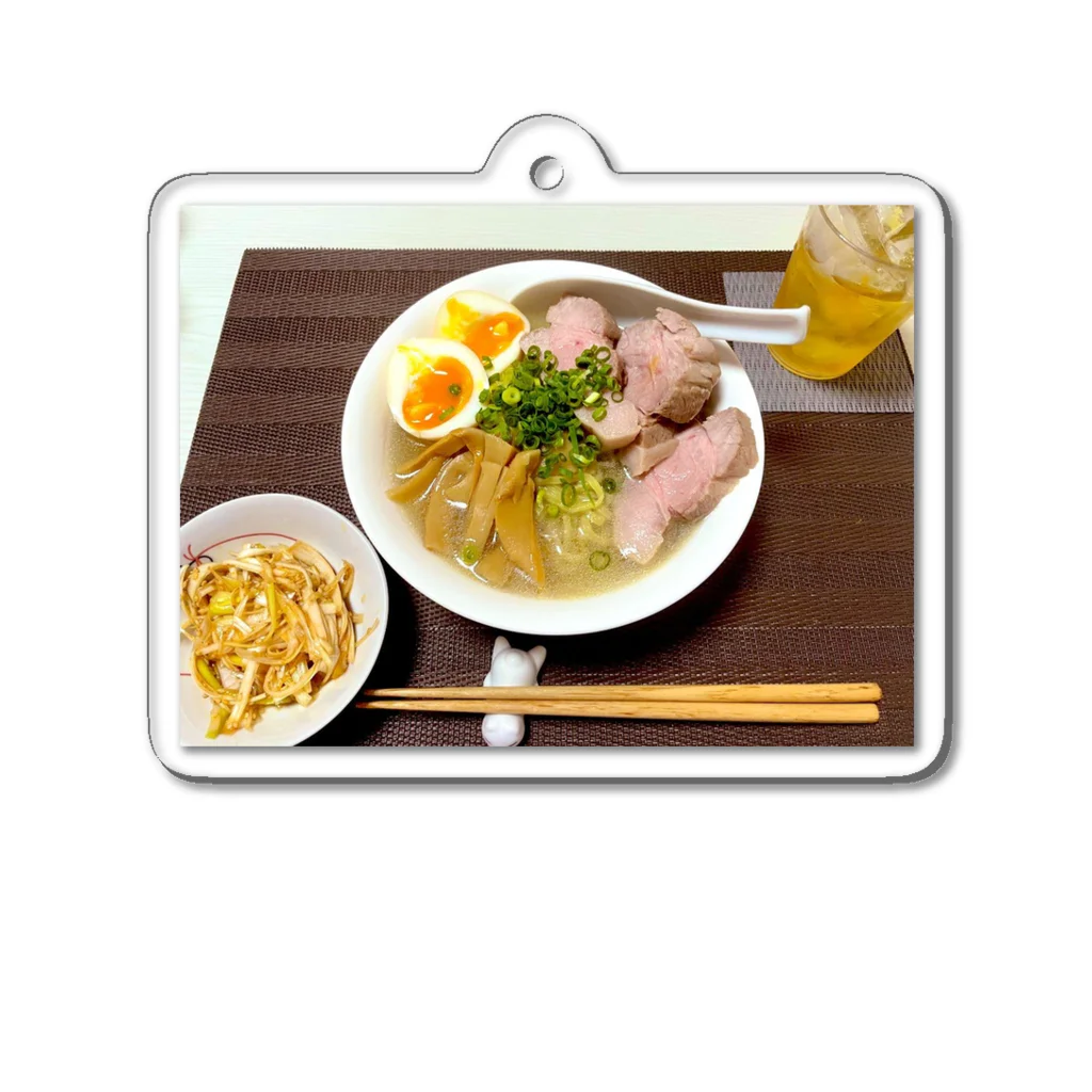 sina°ｺﾚ♪の鶏白湯ラーメン アクリルキーホルダー