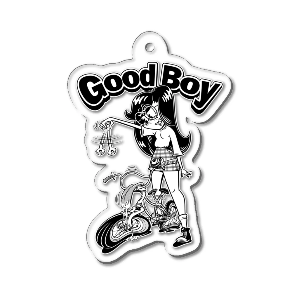 nidan-illustrationの"Good Boy" アクリルキーホルダー