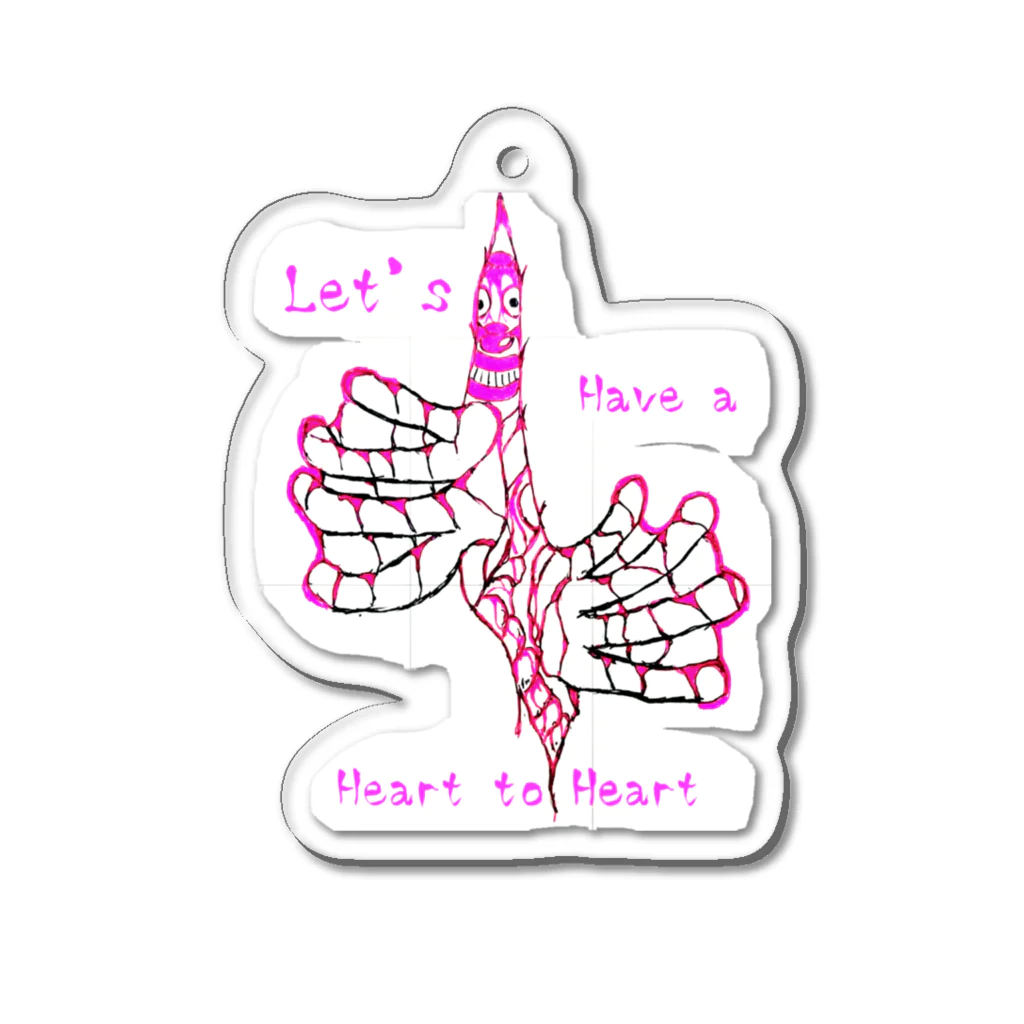 SASARiNS のHave a Heart to heart Acrylic Key Chain