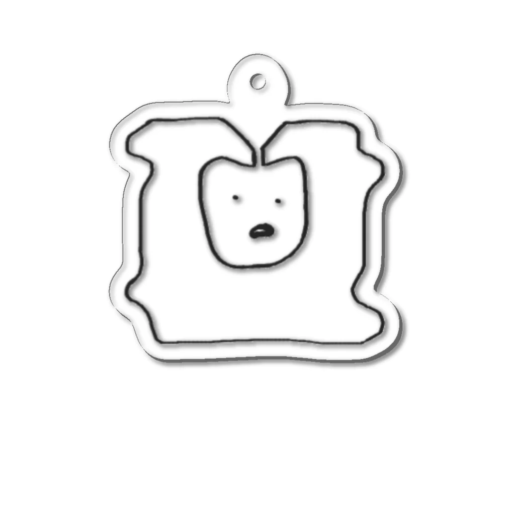 ピコピコくんのお店のパンの袋をとじるアレ犬 Acrylic Key Chain