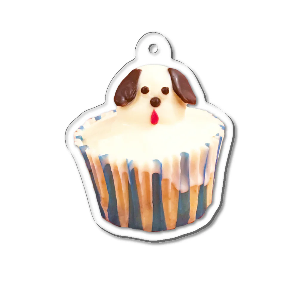 Maison terrierのカップケーキ犬 アクリルキーホルダー