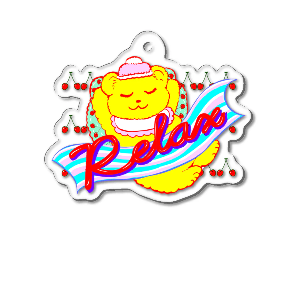 ✨🌈✨ユラクラカン🇯🇵 ✨🌈✨の☘relax リラックスお昼寝テティベア☘ アクリルキーホルダー