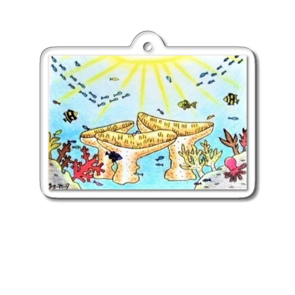 I-z-m-y's worksの光射す海 ～in パラダイス～ Acrylic Key Chain