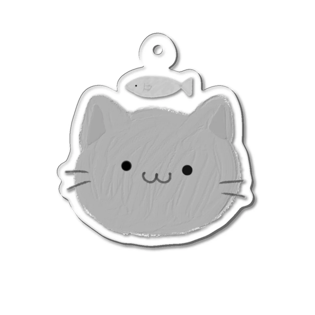 せきれいのねこ（はい） Acrylic Key Chain