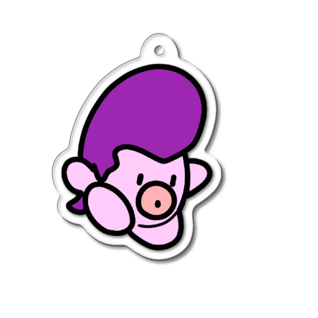 さいむ といいますのぽよちゃん_降下！_big Acrylic Key Chain